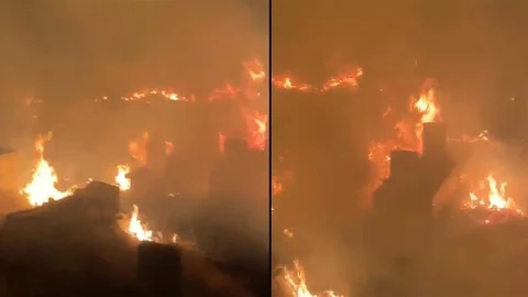 Hakkari'de yangın paniği