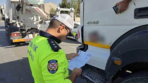 Malatya'da hafriyat kamyonlarına sıkı denetim sürüyor