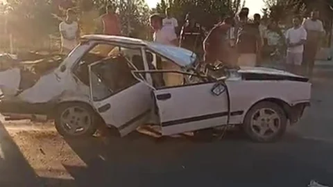 Mersin Mut'ta Tofaş Takla Attı