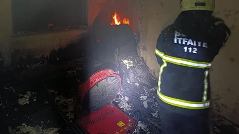 Burdur’da ev yangını sonucu bir kişi dumandan etkilendi