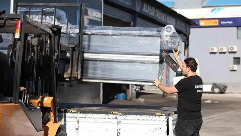 Denizli'de Mama Makineleri Selçuk'a Gitti