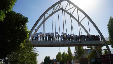 Muş'ta Filistin'e destek yürüyüşü