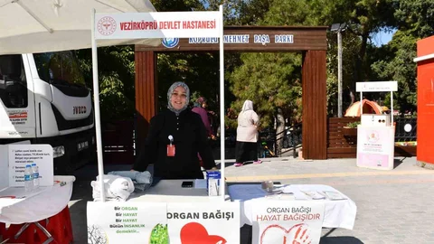 Samsun'un Vezirköprü ilçesinde organ bağışına dikkat çekildi