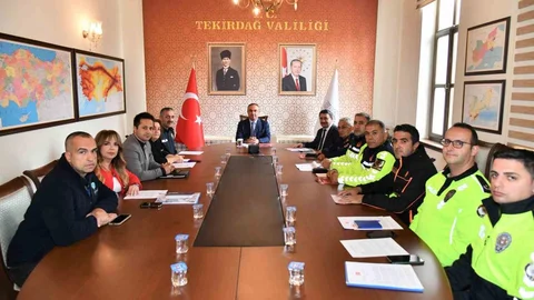 Tekirdağ'da Trafik Güvenliği Toplantısı yapıldı