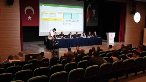 Düzce'de Okul Sporları Fikstür Çekimi