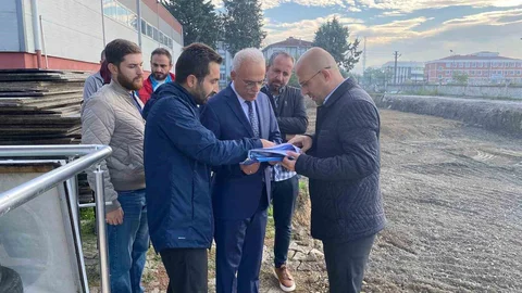 Düzce'de Okçuluk Salonu İnşaatı Devam Ediyor