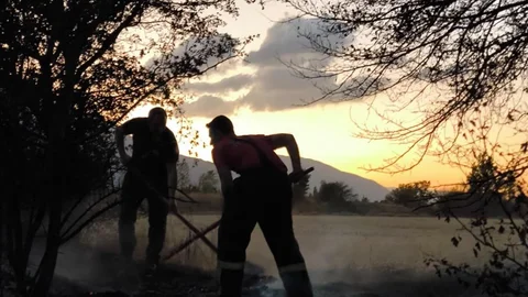 Erzincan'da Anız Yangını