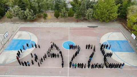 Isparta'da minikler Gazze için bir araya geldi