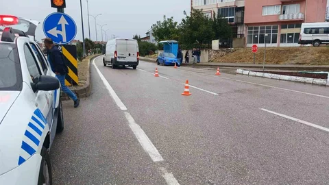 Kütahya'da Domaniç Emniyet Kavşağı'nda kaza meydana geldi