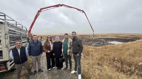 Kars'ta TKDK Destekli Besi İşletmesi Temel Atma Töreni