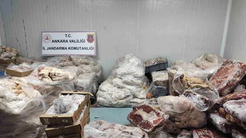 Ankara'da 17 ton sağlıksız et ve tavuk ürünü ele geçirildi