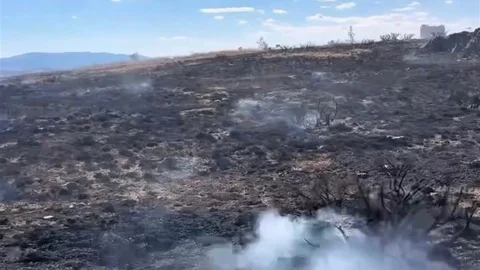 Çankırı'da arazi yangını kontrol altına alındı