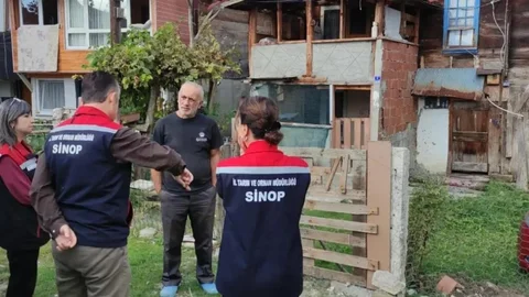 Sinop'ta üreticilere destek ziyareti gerçekleştirdi