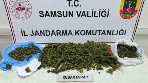 Samsun'da jandarmadan uyuşturucu operasyonu