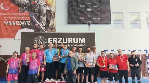 Erzurum'da Kamu Spor Oyunları'nda şampiyonluk geldi