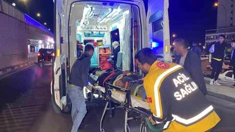 Karaman'da motosiklet yayaya çarptı