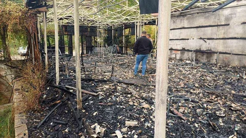 Osmaniye'de alabalık tesisi alevlere teslim oldu