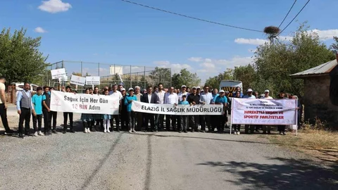 Elazığ'da Dünya Yürüyüş Günü Etkinliği