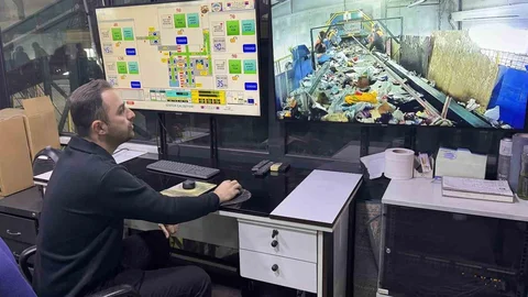 Kayseri'de Geri Dönüşüm Tesisinde günlük 25 ton atık geri kazanılıyor