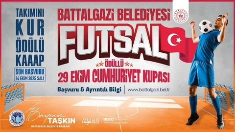 Malatya'da ödüllü futsal turnuvası