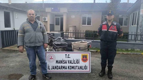 Manisa'da çalıntı motosiklet ele geçirildi