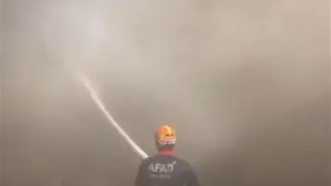 Ardahan'da meydana gelen ahır yangınında 15 küçükbaş ve 8 büyükbaş hayvan telef oldu.