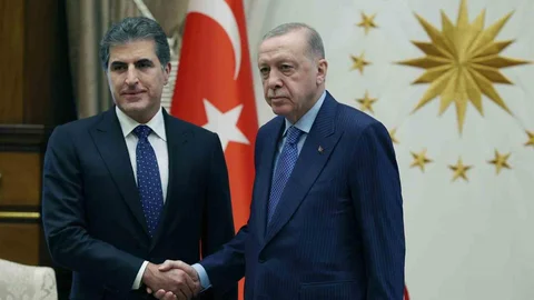 Cumhurbaşkanı Erdoğan, IKBY Başkanı Barzani’yi kabul etti