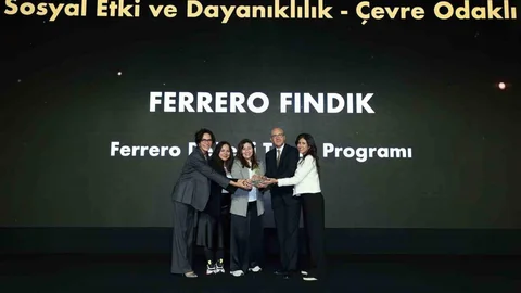 Trabzon'da Ferrero Fındık Sürdürülebilir İş Ödülü aldı
