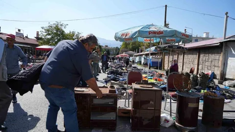 Erzincan'da ikinci el sobalar pazarda yerini aldı