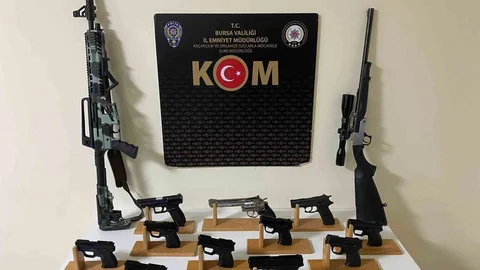Bursa'da Ruhsatsız Silah İmalatı