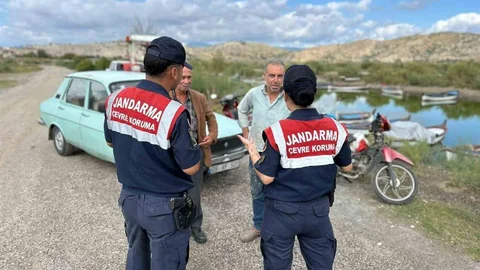 Aydın'da Bafa Gölü'nde çevre denetimi yapıldı