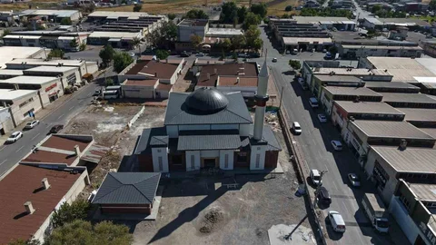 Kayseri'de Abbar Mahallesi'ndeki cami inşaatında sona gelindi.