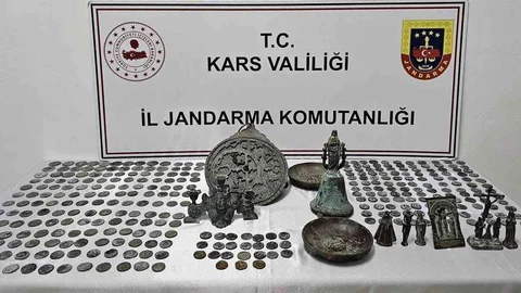 Kars'ta tarihi eser kaçakçılığı operasyonu