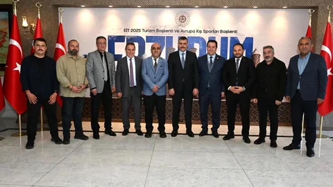 Erzurum'da Vali Çiftçi'ye Ziyaret