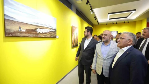 Kayseri'de Renklerin Dili Resim Sergisi açıldı