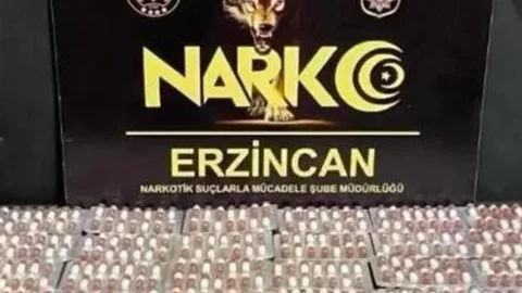 Erzincan'da yolcu otobüsünde uyuşturucu haplar bulundu