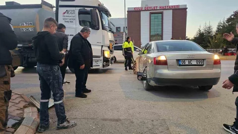 Konya'da tanker ve otomobil çarpıştı