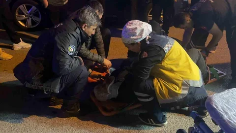 Samsun'da motosiklet kazası