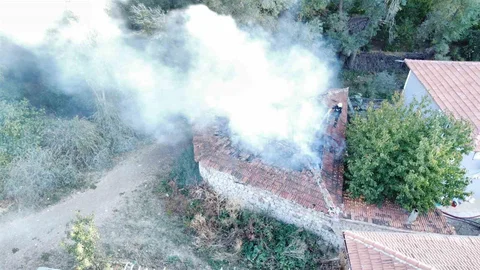 Çorum Alaca'da Yangın