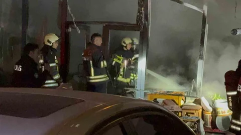 Talas'ta restoran yangını paniğe yol açtı