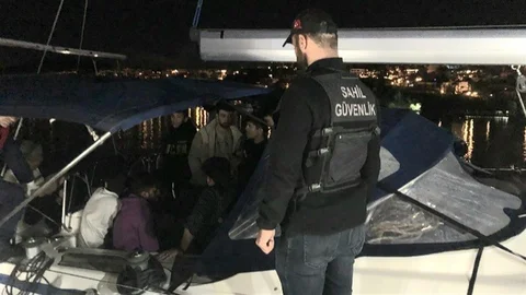 Muğla'da 106 göçmen yakalandı, 1 kişi gözaltına alındı.