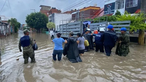 Meksika'da sel felaketi