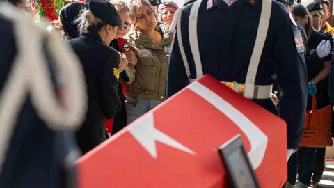 Manisa'da Şehit Jandarma Astsubay Hakkı Eryılmaz'a Veda