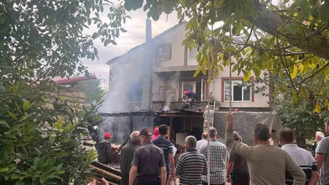 Sinop'ta yangın sonrası tüp patladı