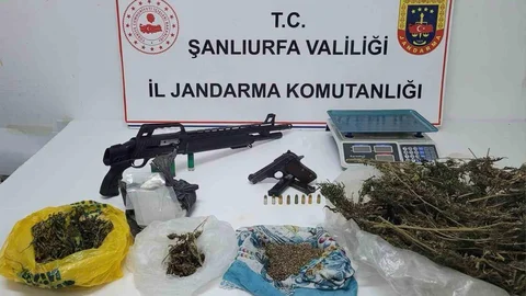 Şanlıurfa'da uyuşturucu ve silah operasyonu gerçekleşti