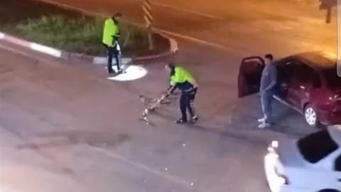 Osmaniye'de trafik kazası sonrası temizlik yapıldı