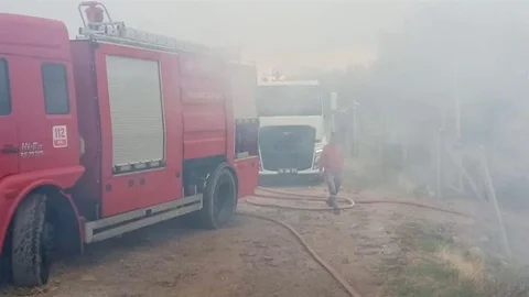 Ankara'da hobi bahçesinde yangın