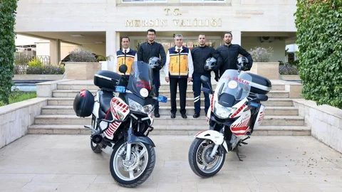 Mersin'de Motorize Ambulans Hizmete Girdi
