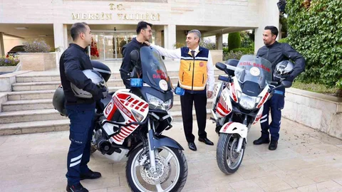 Mersin'de motorize ambulanslar hizmete girdi