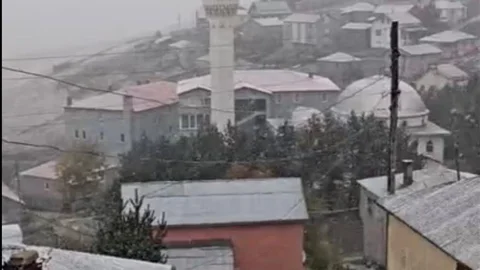 Giresun'da kar yağışı etkili oldu